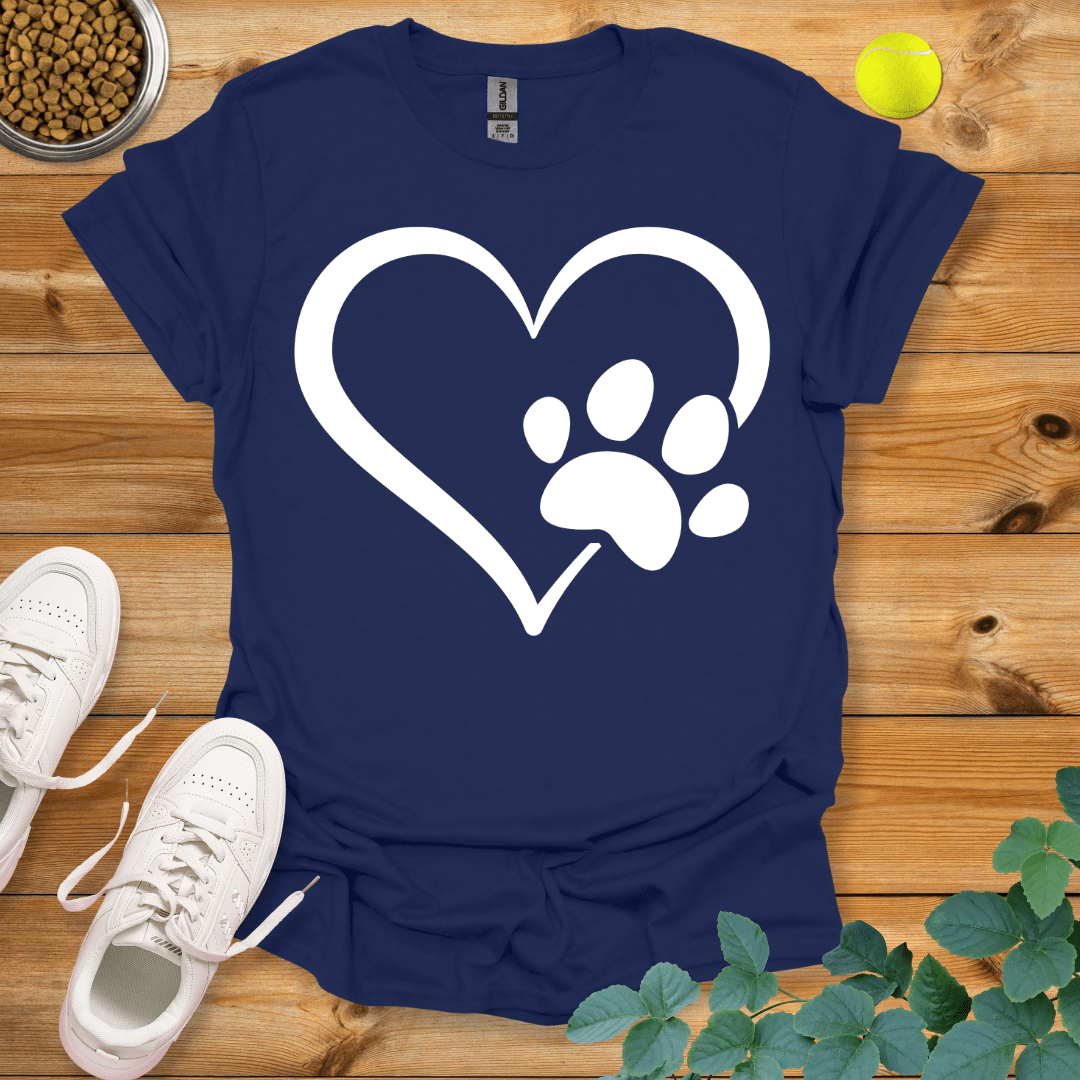 Paw Love T-Shirt Navy / S