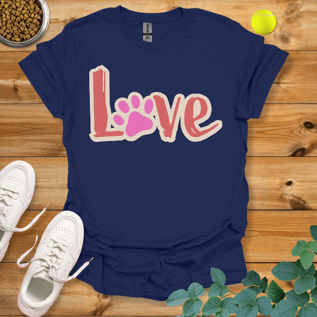 Paw Love T-Shirt Navy / S