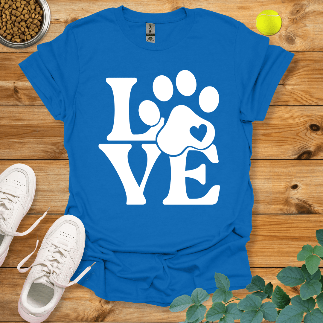 Paw Love T-Shirt Royal / S