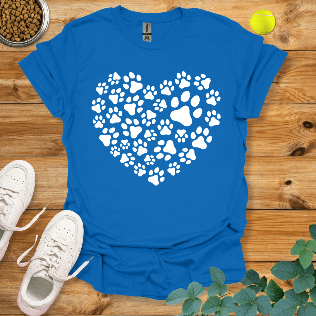 Paw Love T-Shirt Royal / S