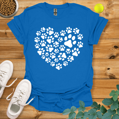 Paw Love T-Shirt Royal / S