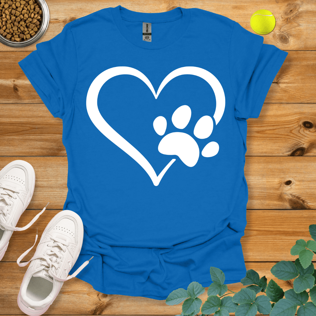 Paw Love T-Shirt Royal / S