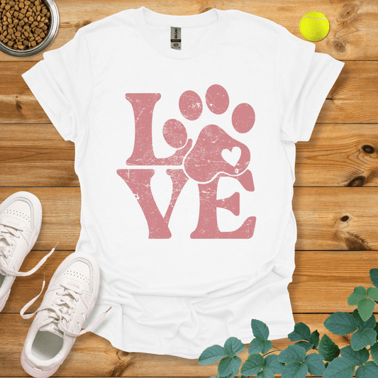 Paw Love T-Shirt White / S