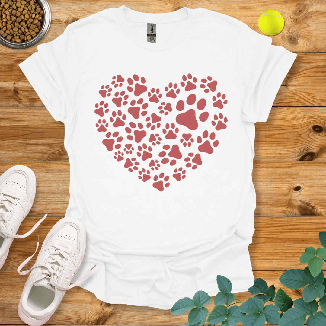 Paw Love T-Shirt White / S