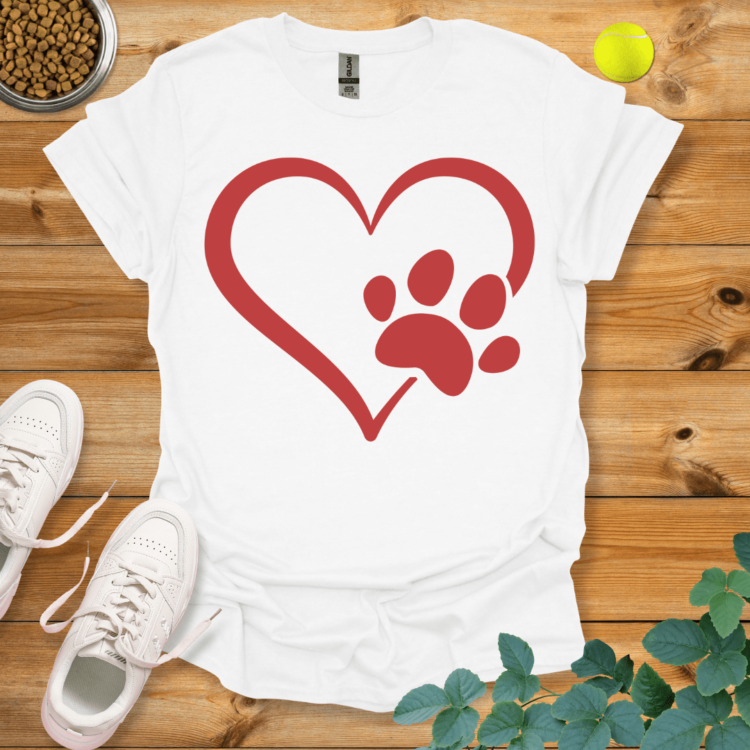 Paw Love T-Shirt White / S