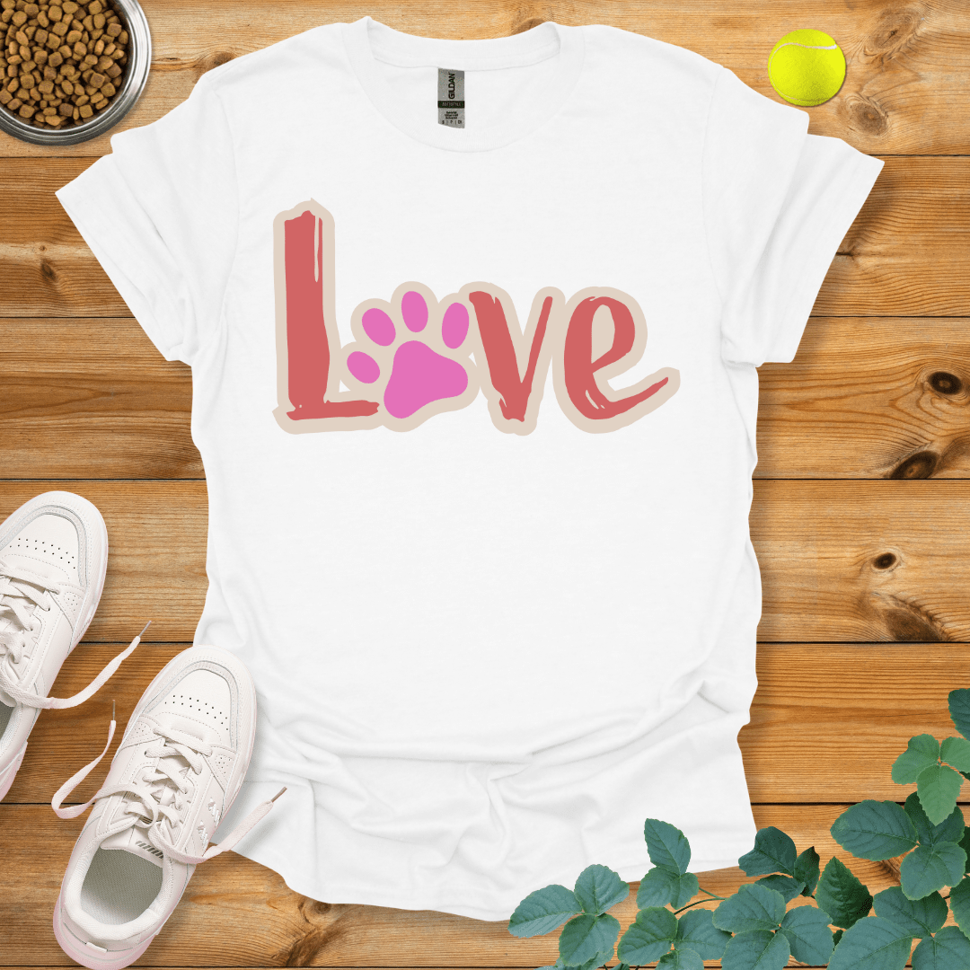 Paw Love T-Shirt White / S