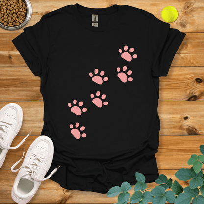 Paw Trail T-Shirt Black / S