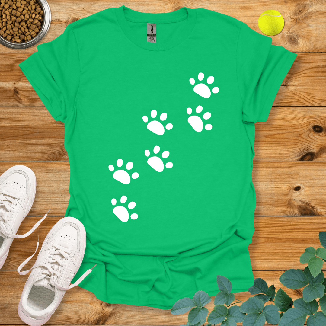 Paw Trail T-Shirt Irish Green / S