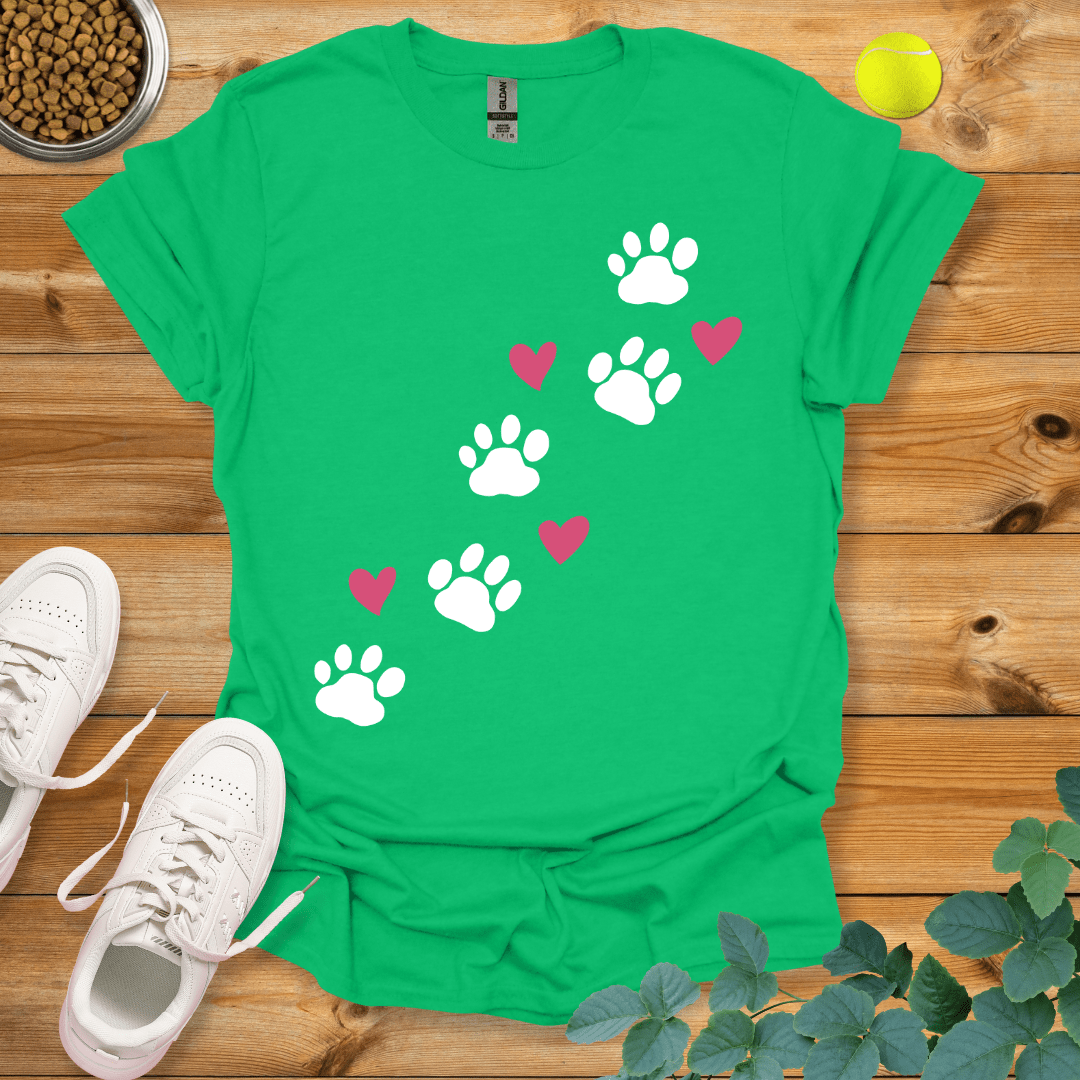 Paw Trail T-Shirt Irish Green / S