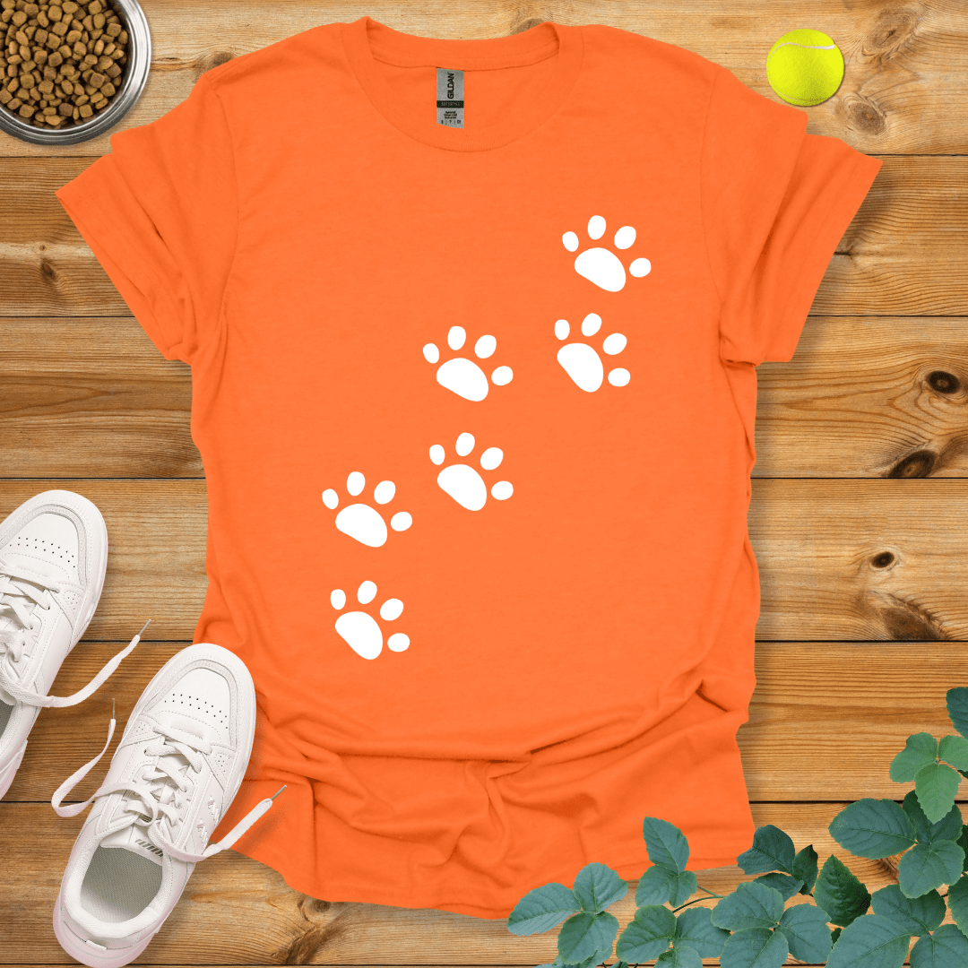 Paw Trail T-Shirt Orange / S