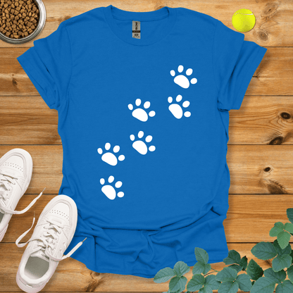 Paw Trail T-Shirt Royal / S