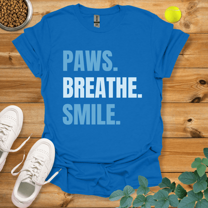 Paws Breathe Smile T-Shirt Royal / S