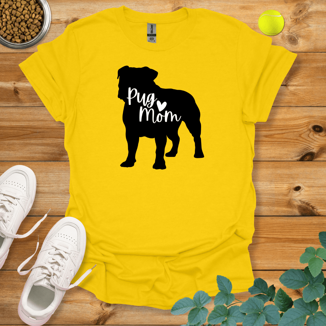 Pug Mom T-Shirt Daisy / S