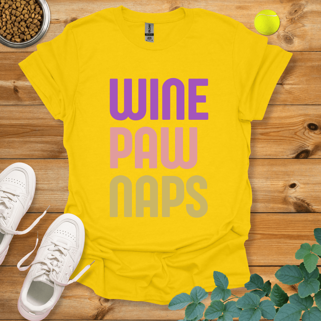 Wine Paw Naps T-Shirt Daisy / S